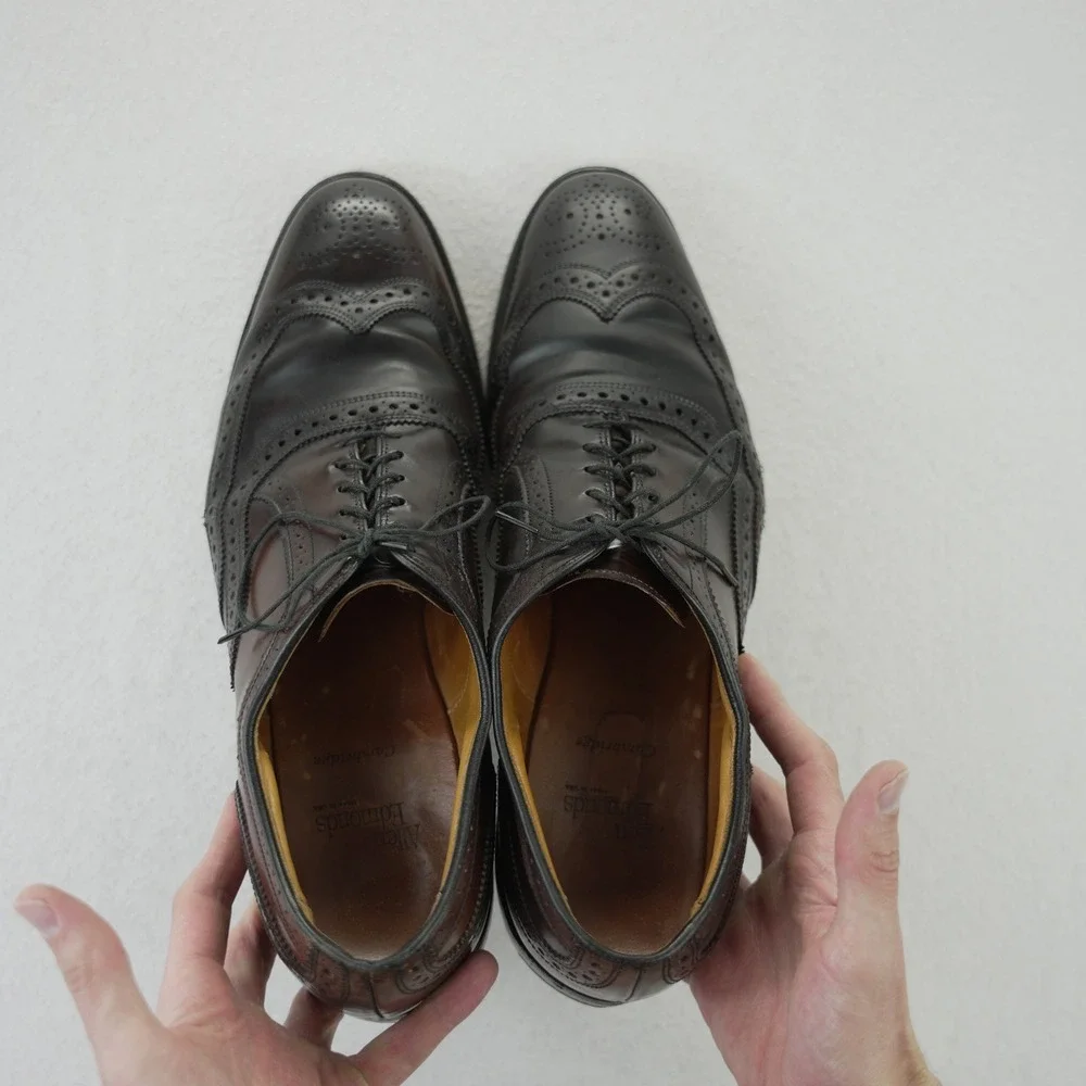 Allen Edmonds Cambridge Shell Cordovan Wingtip Oxford Shoes Mens 15 A